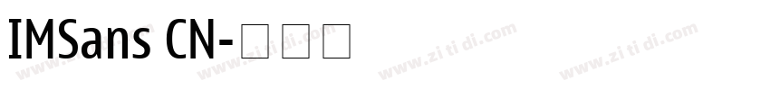 IMSans CN字体转换